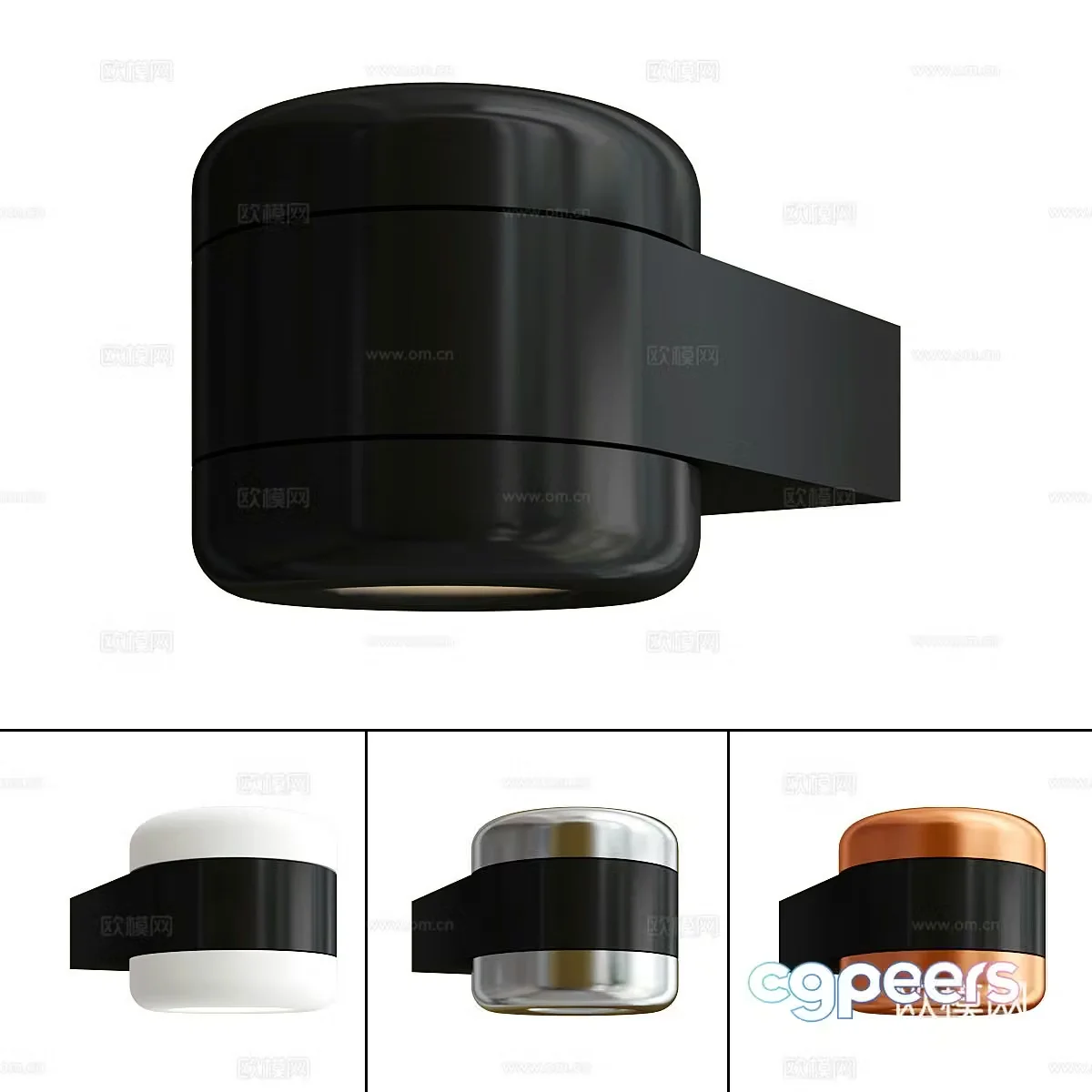 Modern Italian CAVITY wall lamp 3d model