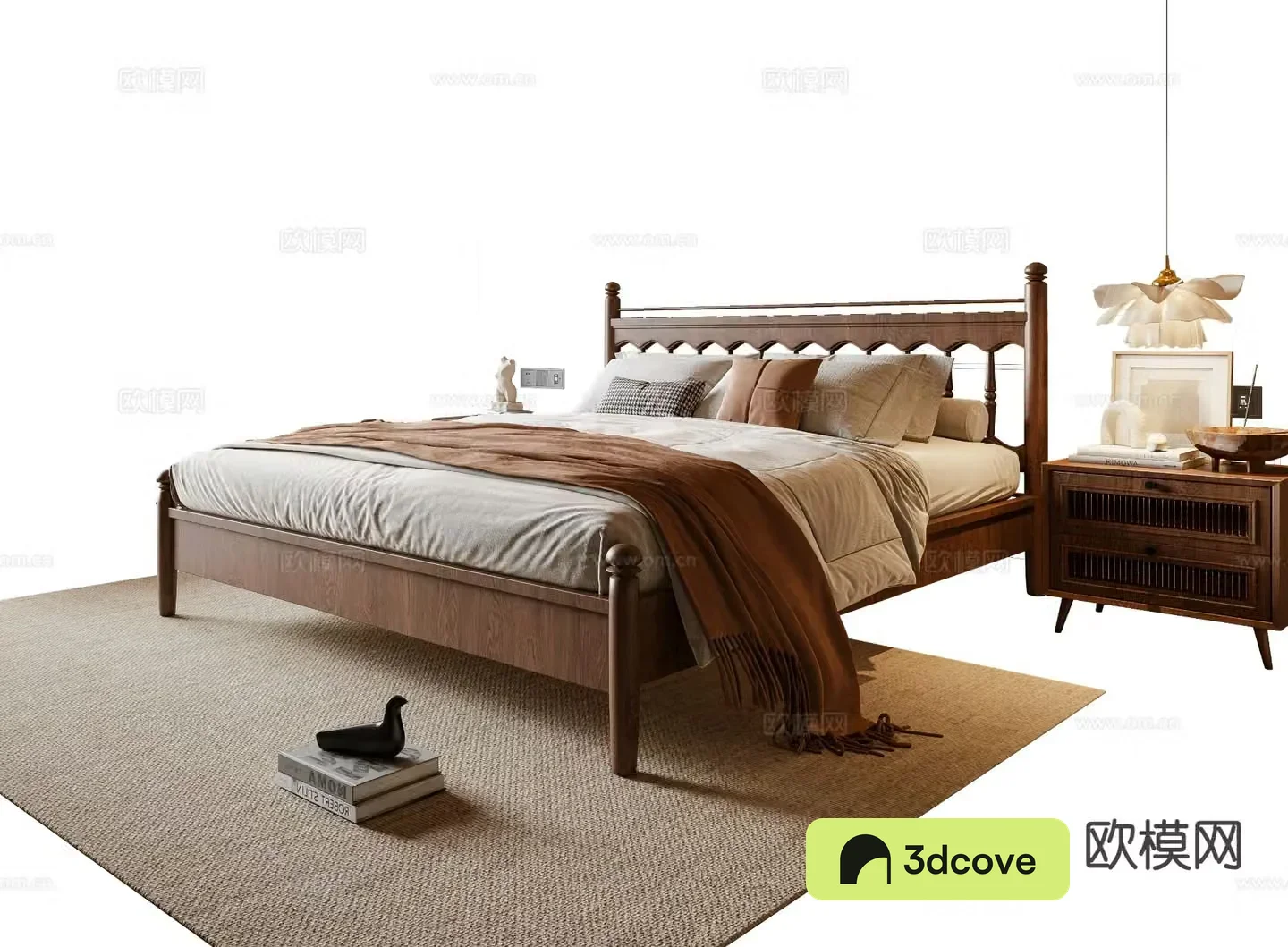 Wabi-sabi double bed