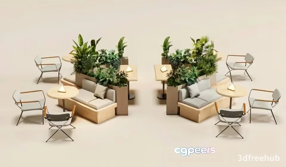 Modern Office Furniture 3D Model – 21631 – VRAY Render