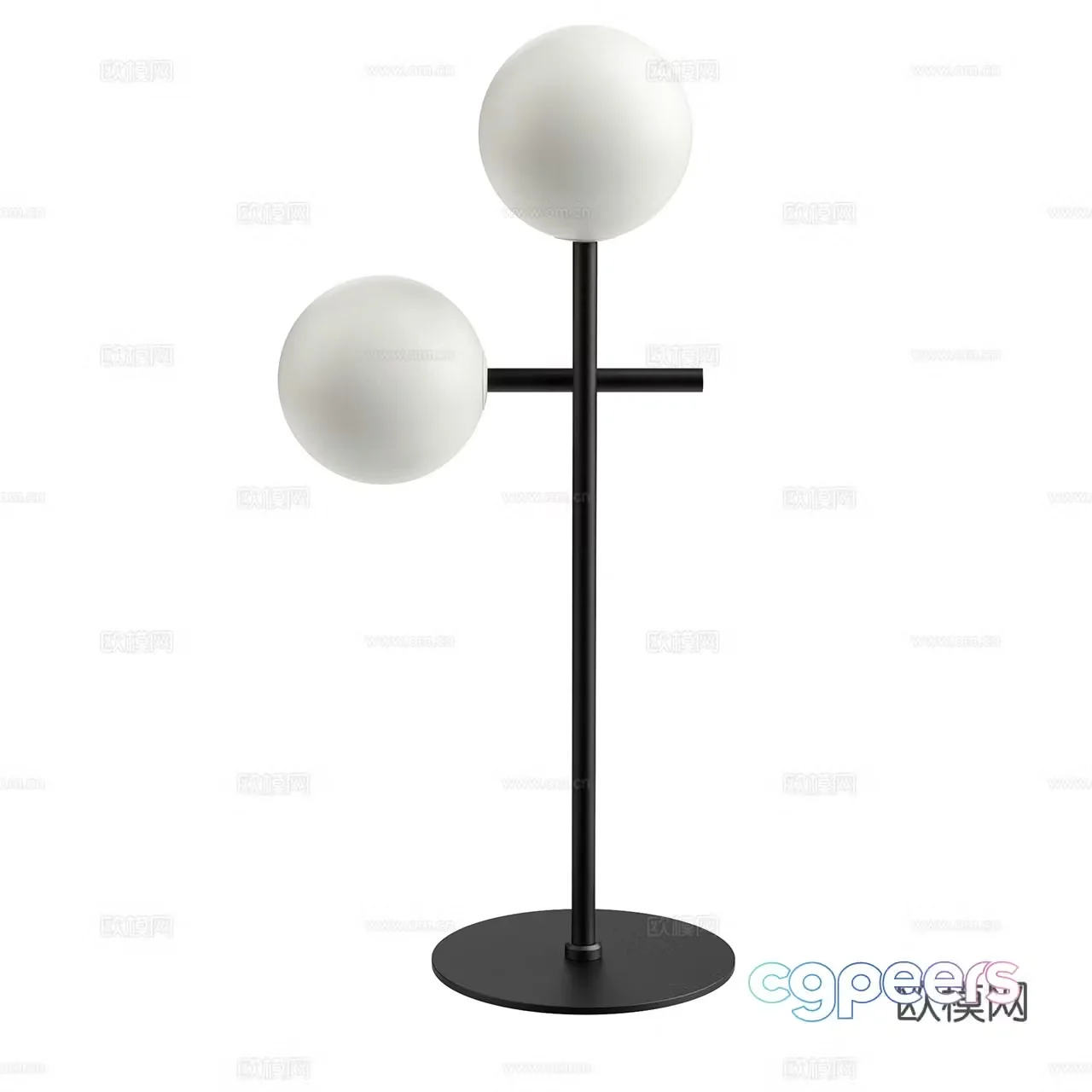 Mantra modern desk lamp minimalist desk lamp glass desk lamp spherical desk lamp 3D model