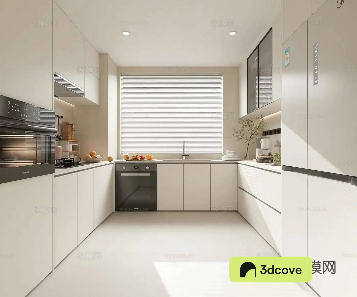 Modern minimalist kitchen