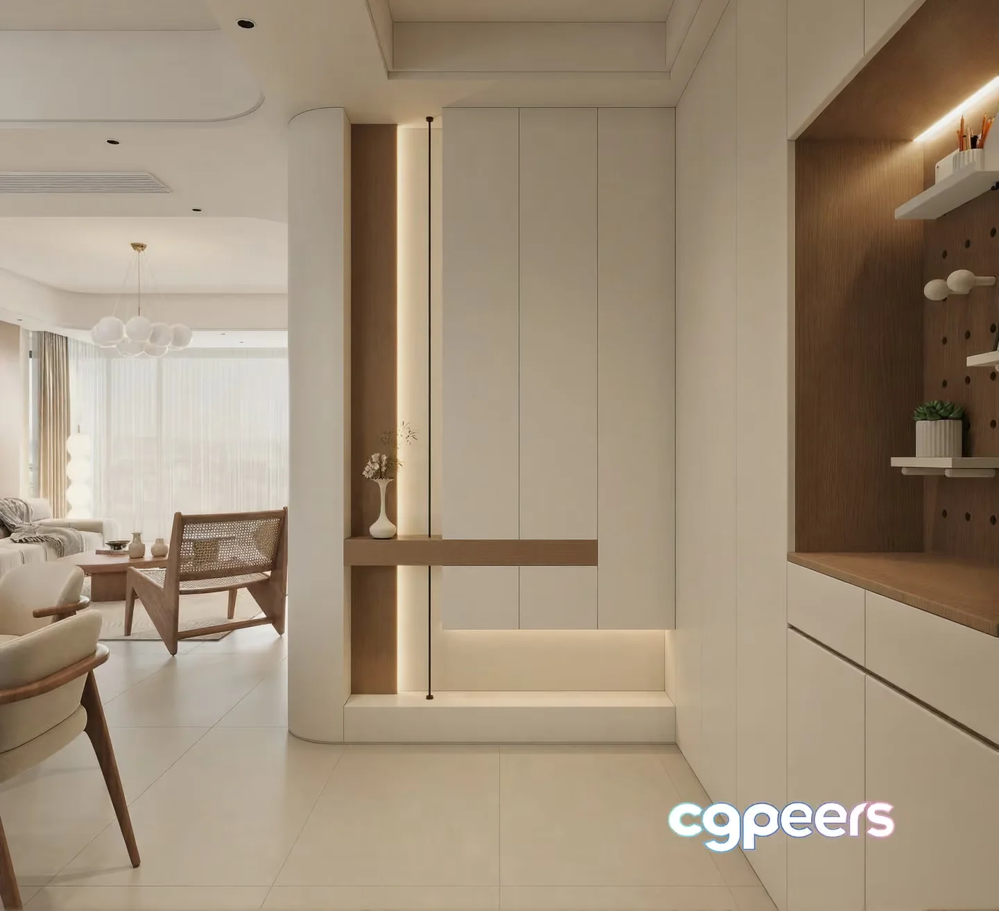 Modern Minimalist Interior 3D Model – 17829 – CORONA Render