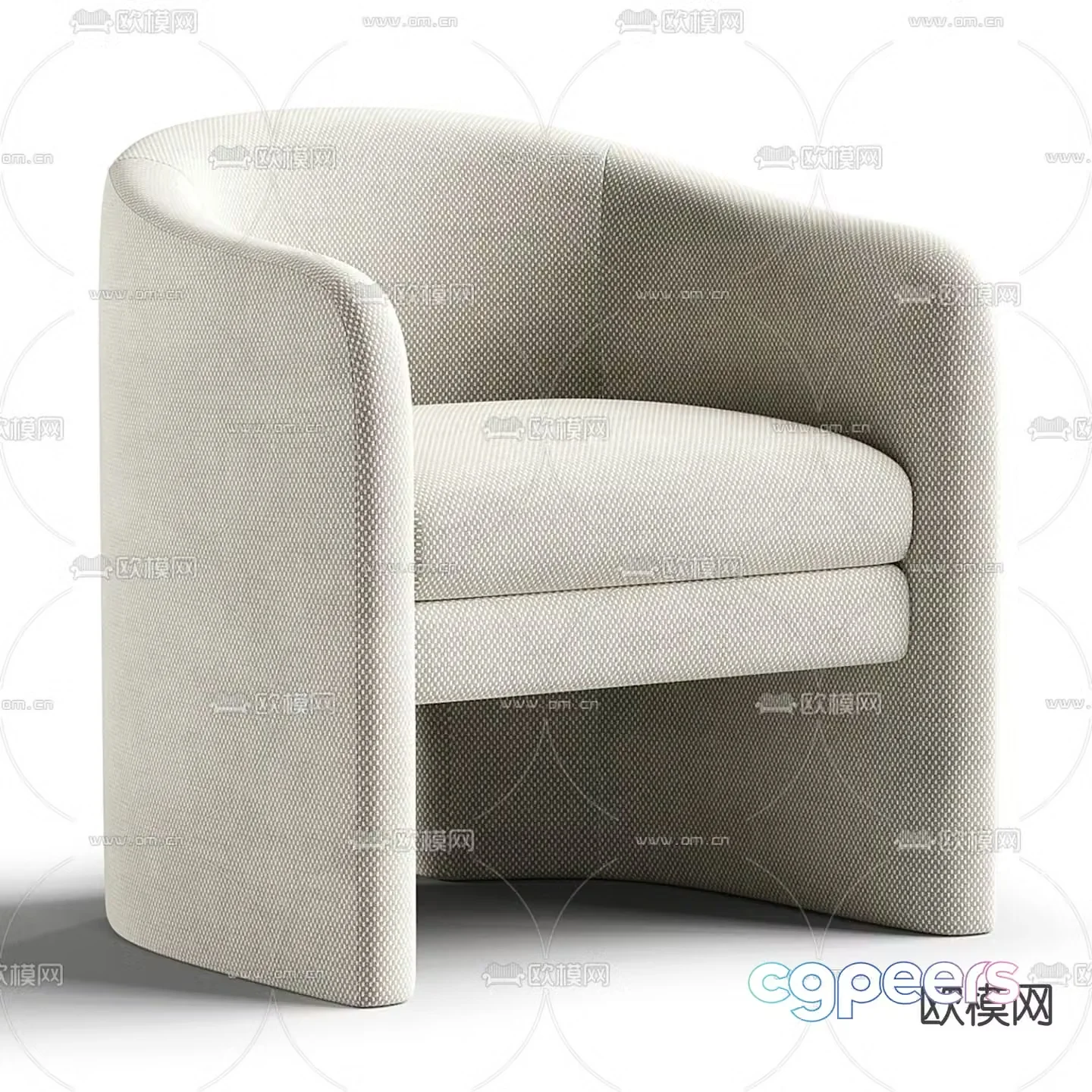 Westwing sofa chair leisure chair 3d model