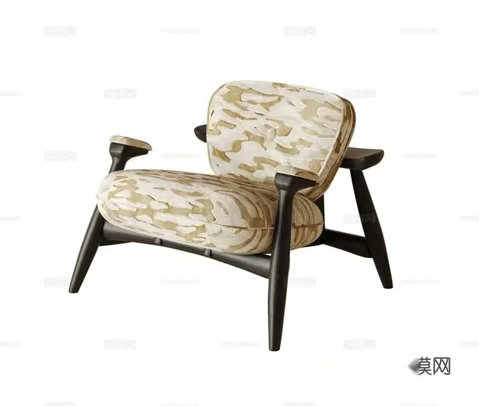 Wooden Chair With Cushions 3D Model – 13478 – CORONA Render