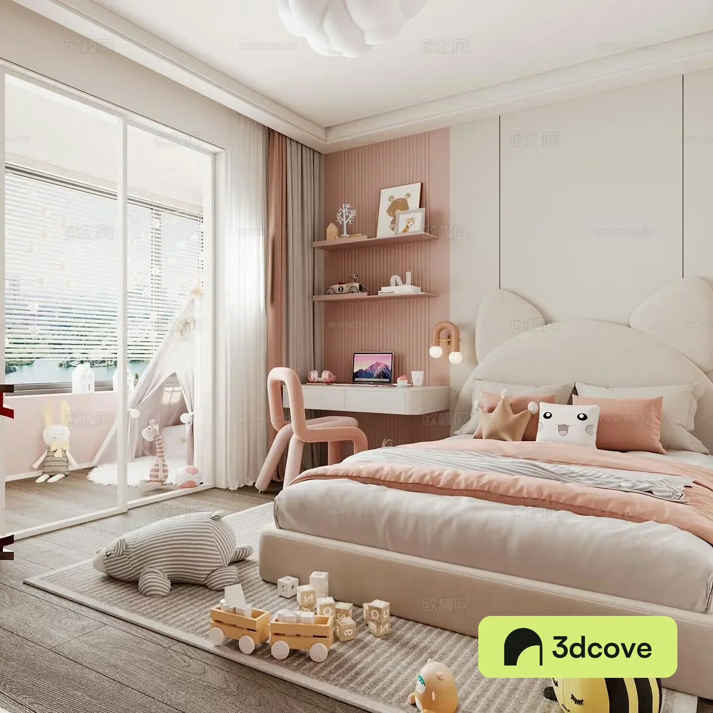 Modern children’s room boy’s room girl’s room children’s bed children’s wardrobe children’s desk