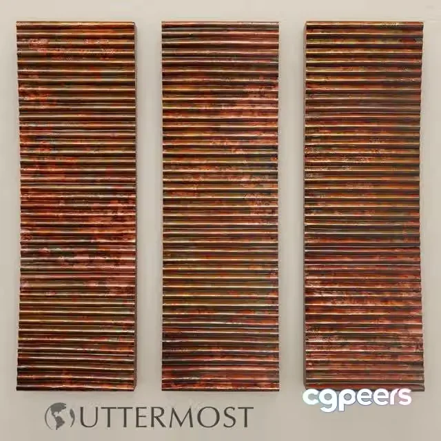 3ds Max Free – Uttermost Adara Copper Wall Art