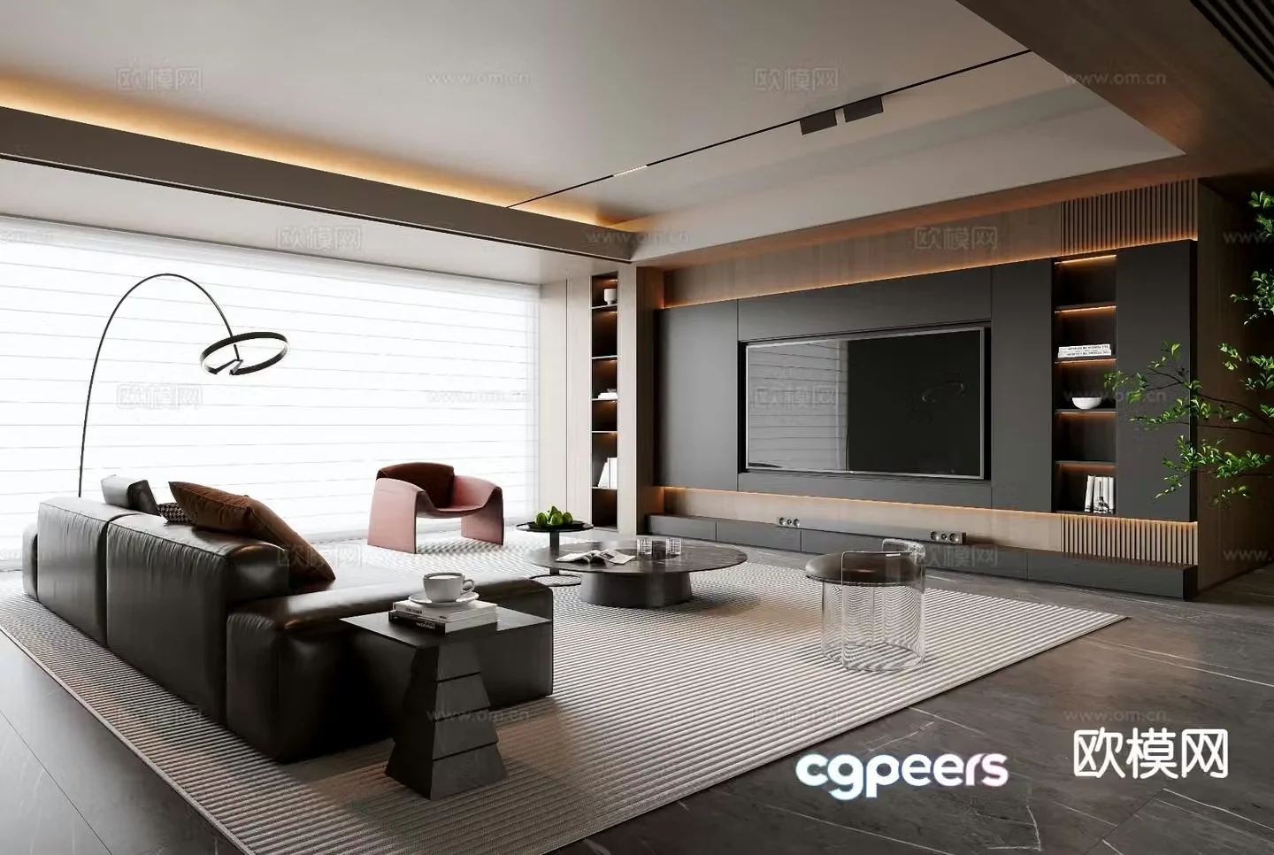Italian living room 3d model