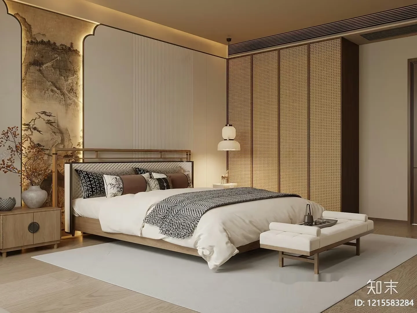 Cozy Bedroom 3D Model – 14159 – VRAY Render