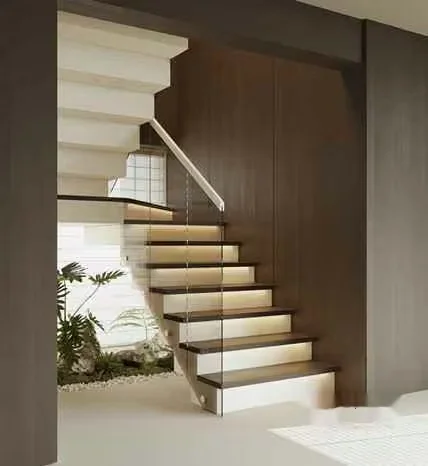 Modern Glass Staircase 3D Model – 7974 – CORONA Render