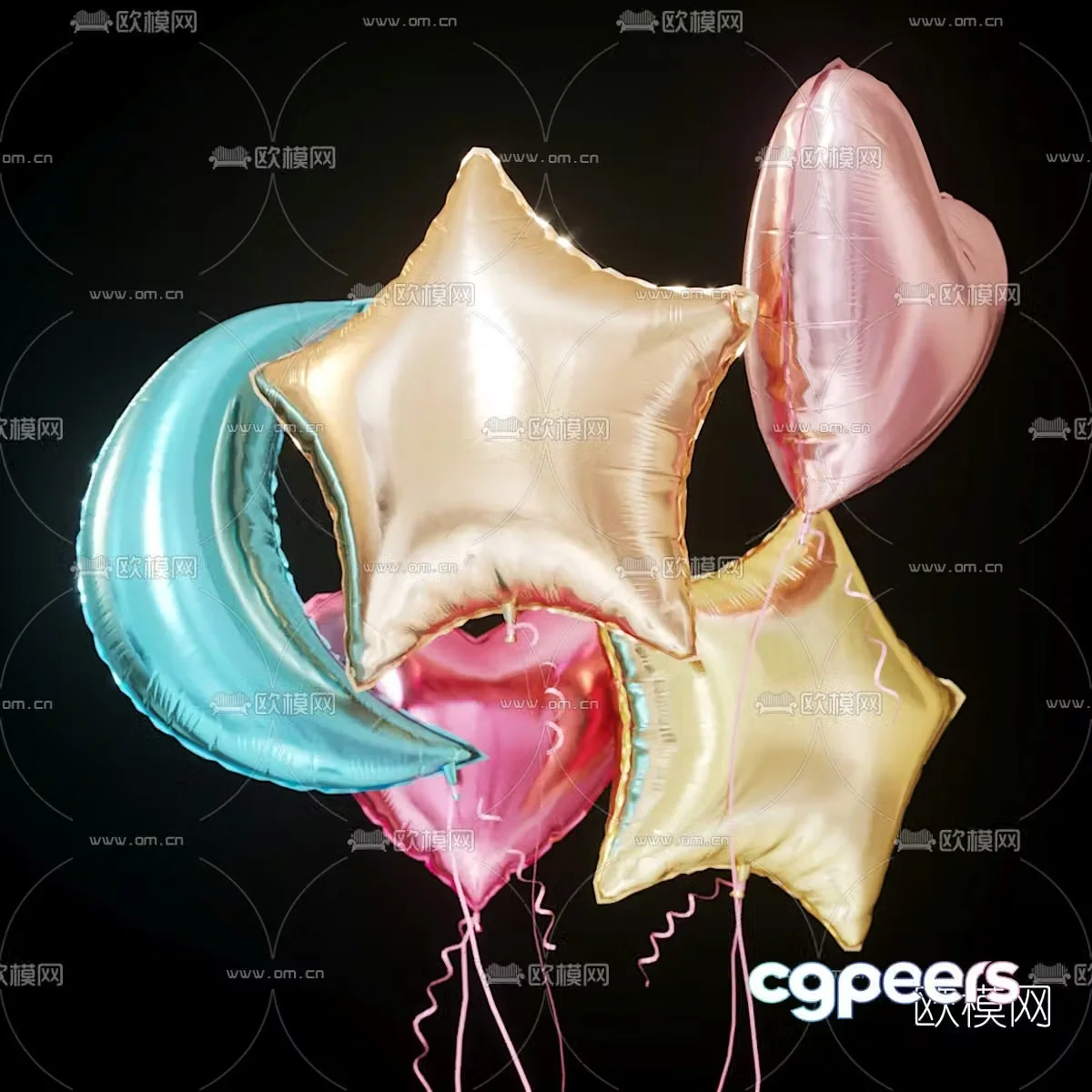 Modern children’s toy balloon 3d model