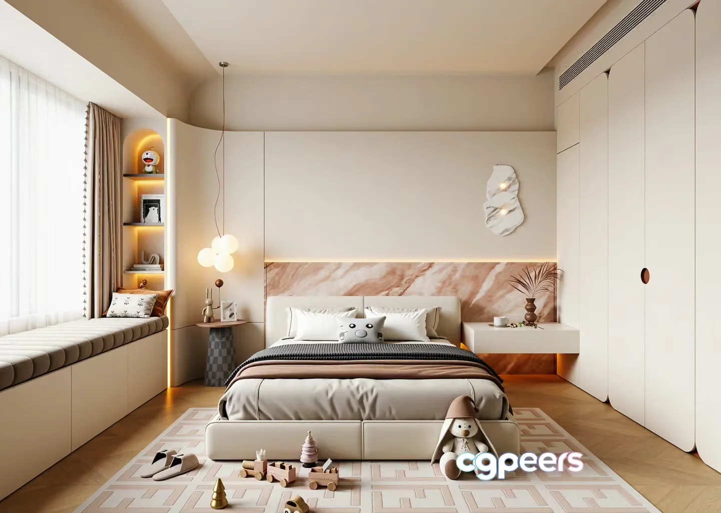 Cozy Kids Bedroom 3D Model – 23168 – VRAY Render