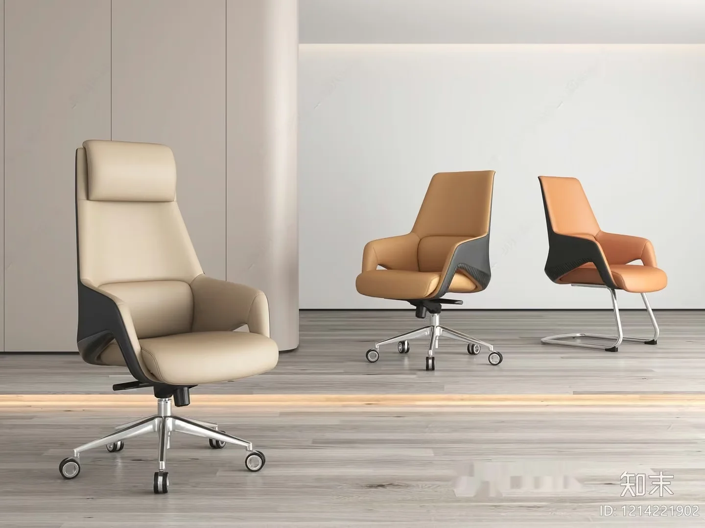 Modern Office Chairs 3D Model – 23217 – VRAY Render