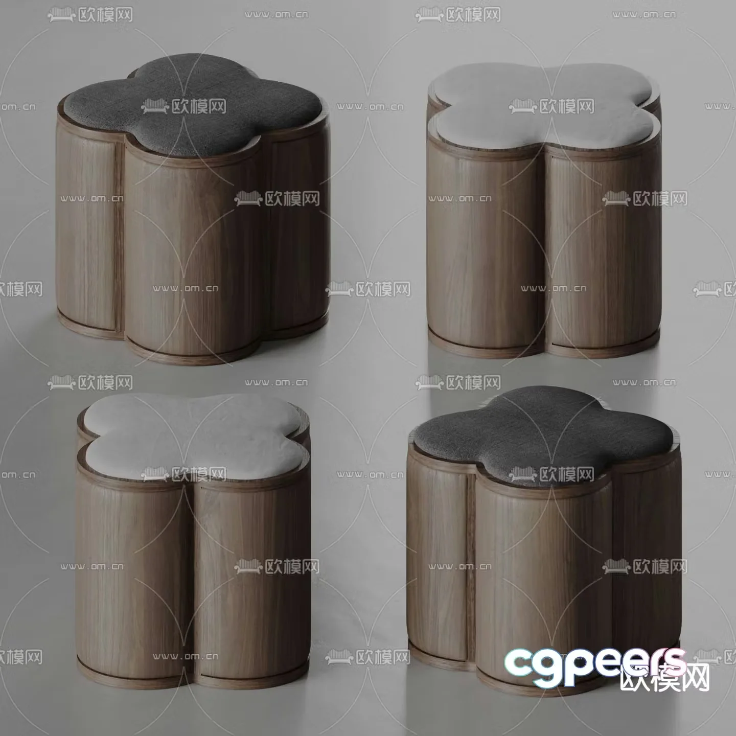 Bonaldo stool sofa stool 3d model