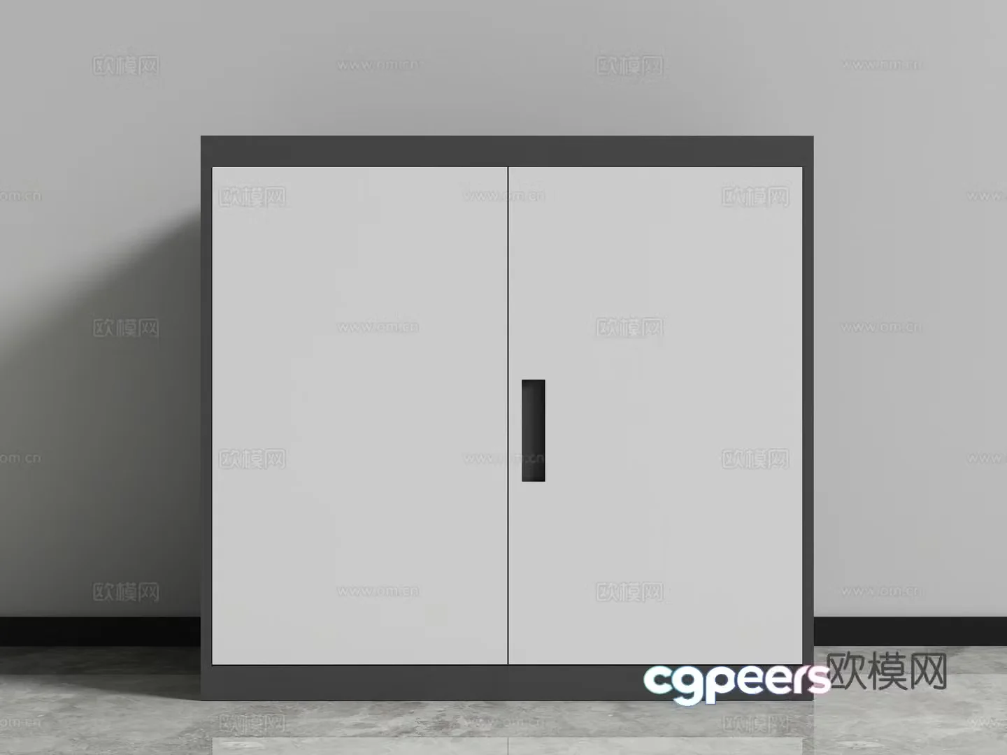 File cabinet locker iron cabinet 3d model