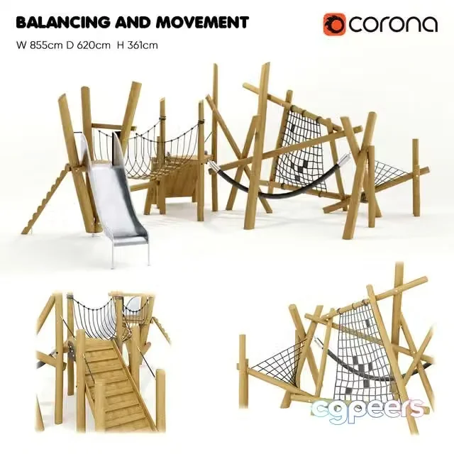 3ds Max Free – KOMPAN BALANCING AND MOVEMENT