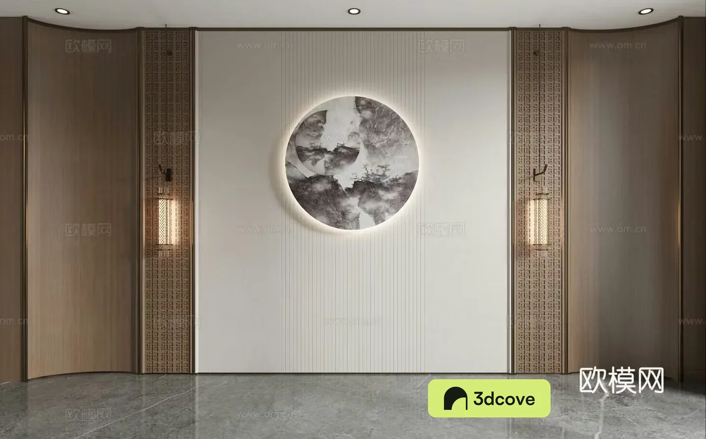 New Chinese style background wall
