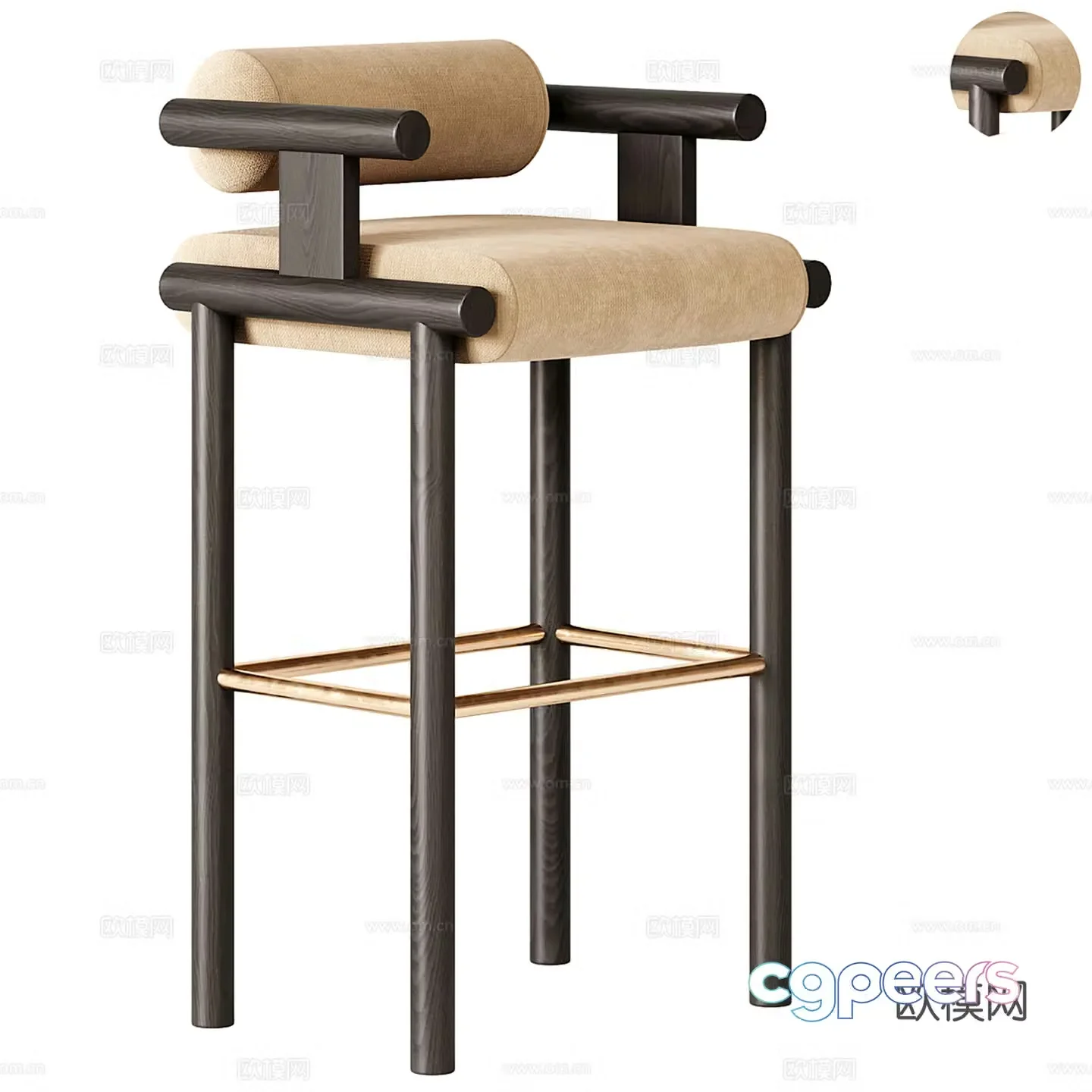 Bar stool 3d model