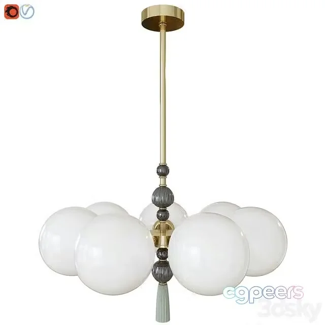 3ds Max Free – Hanging chandelier Odeon Light 5405-7 PALLE
