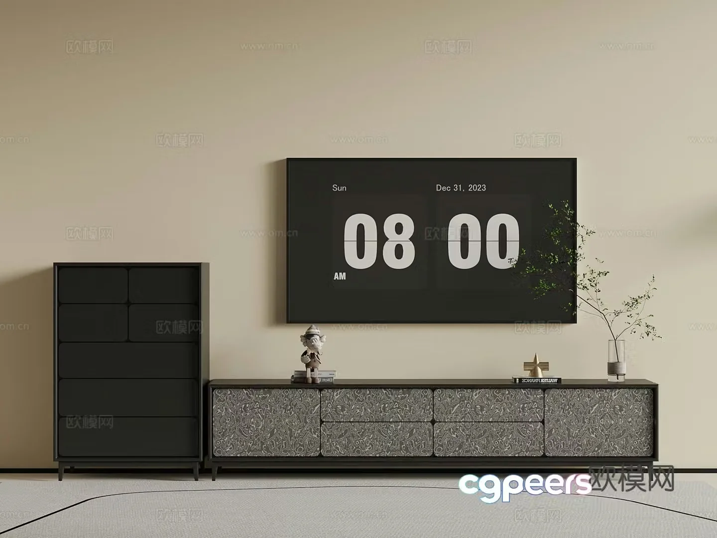 Modern TV cabinet 3d model