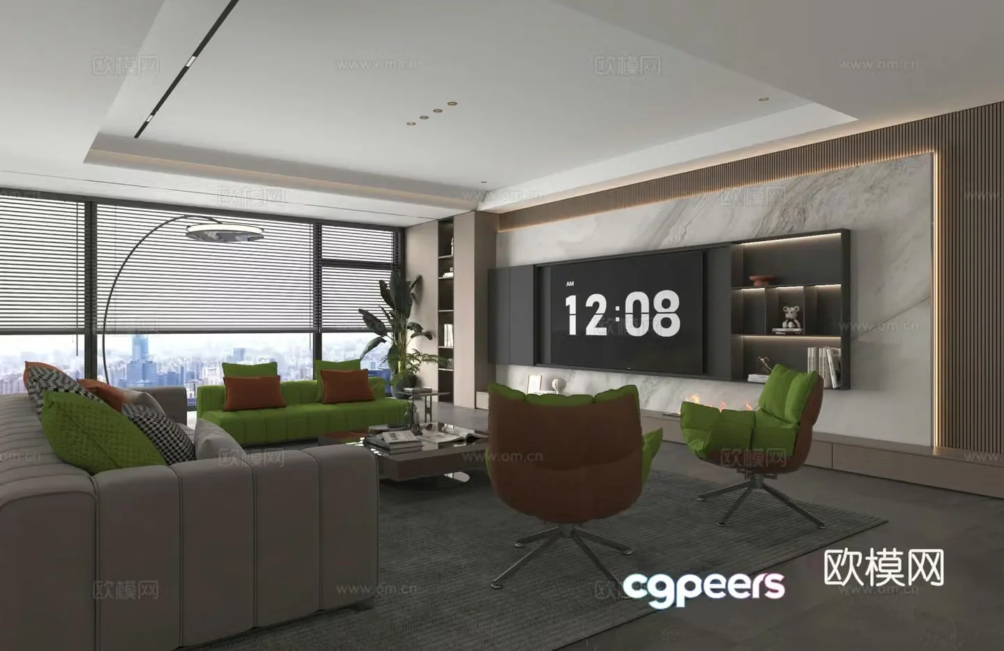 Modern living room 3d model