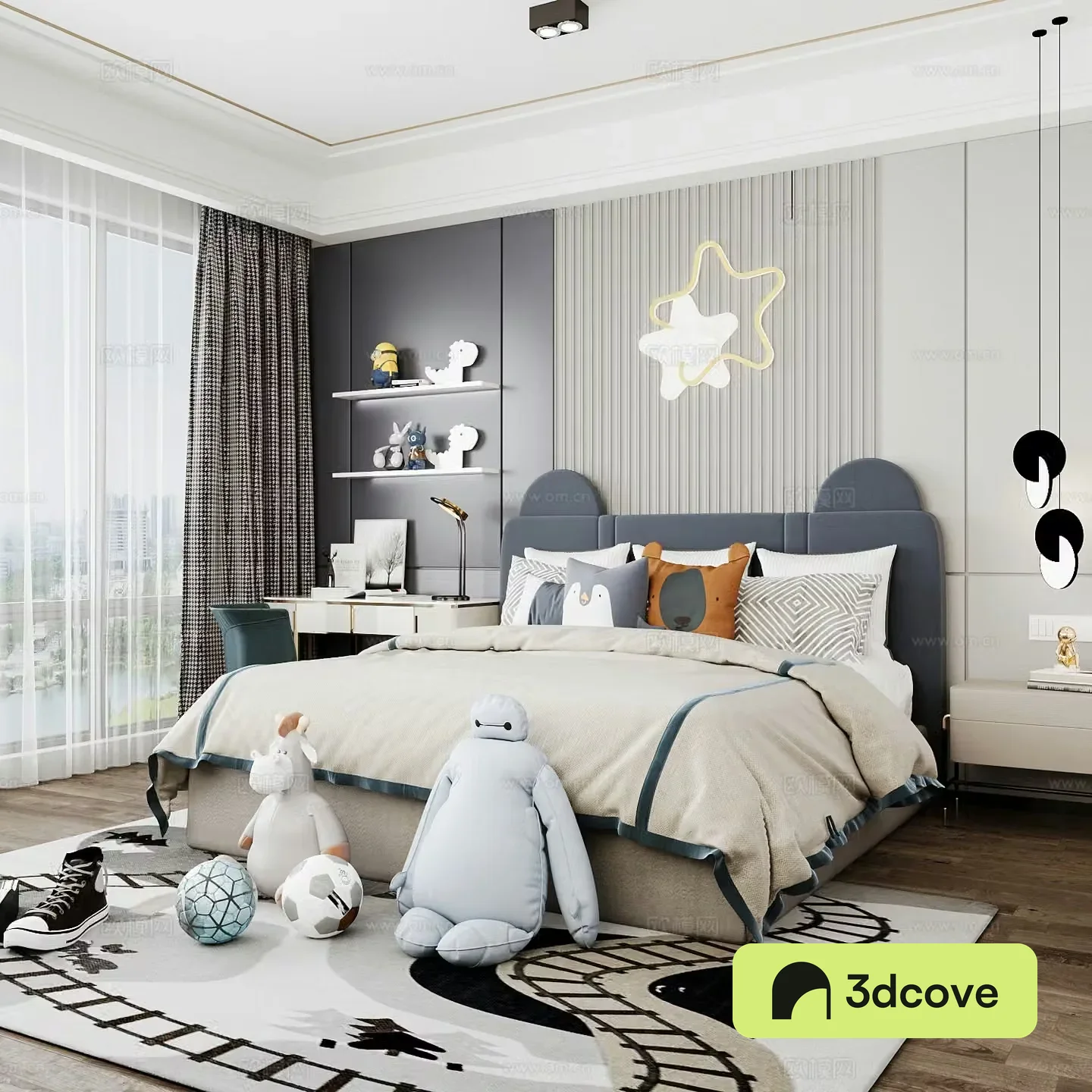 Modern children’s room boy’s room