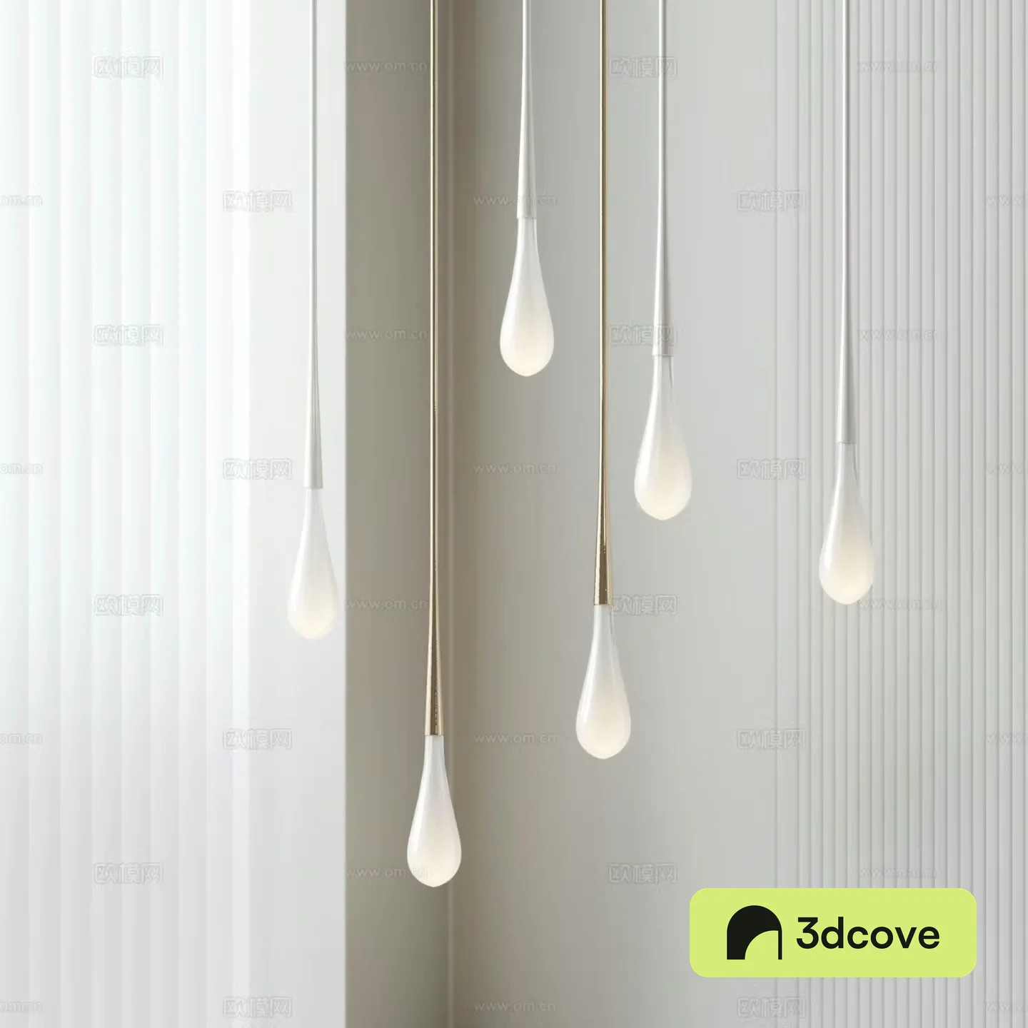 Cream style chandelier water drop chandelier