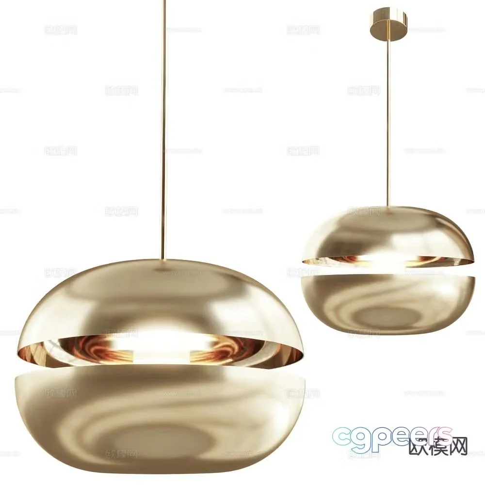 Salto light luxury small chandelier 3D model