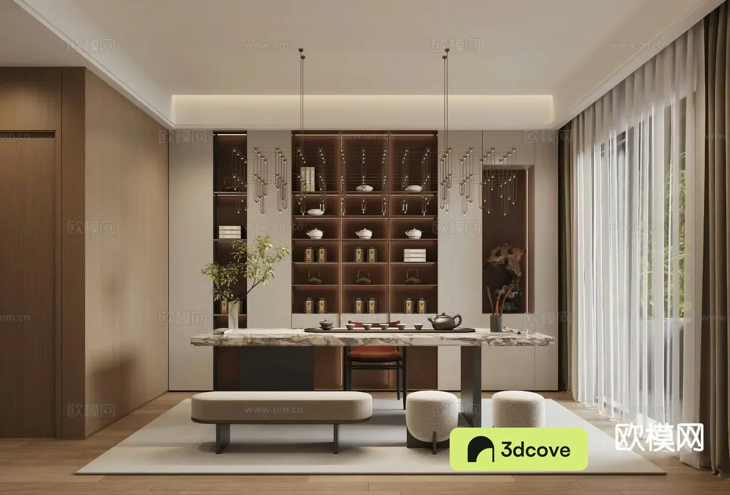New Chinese tea room