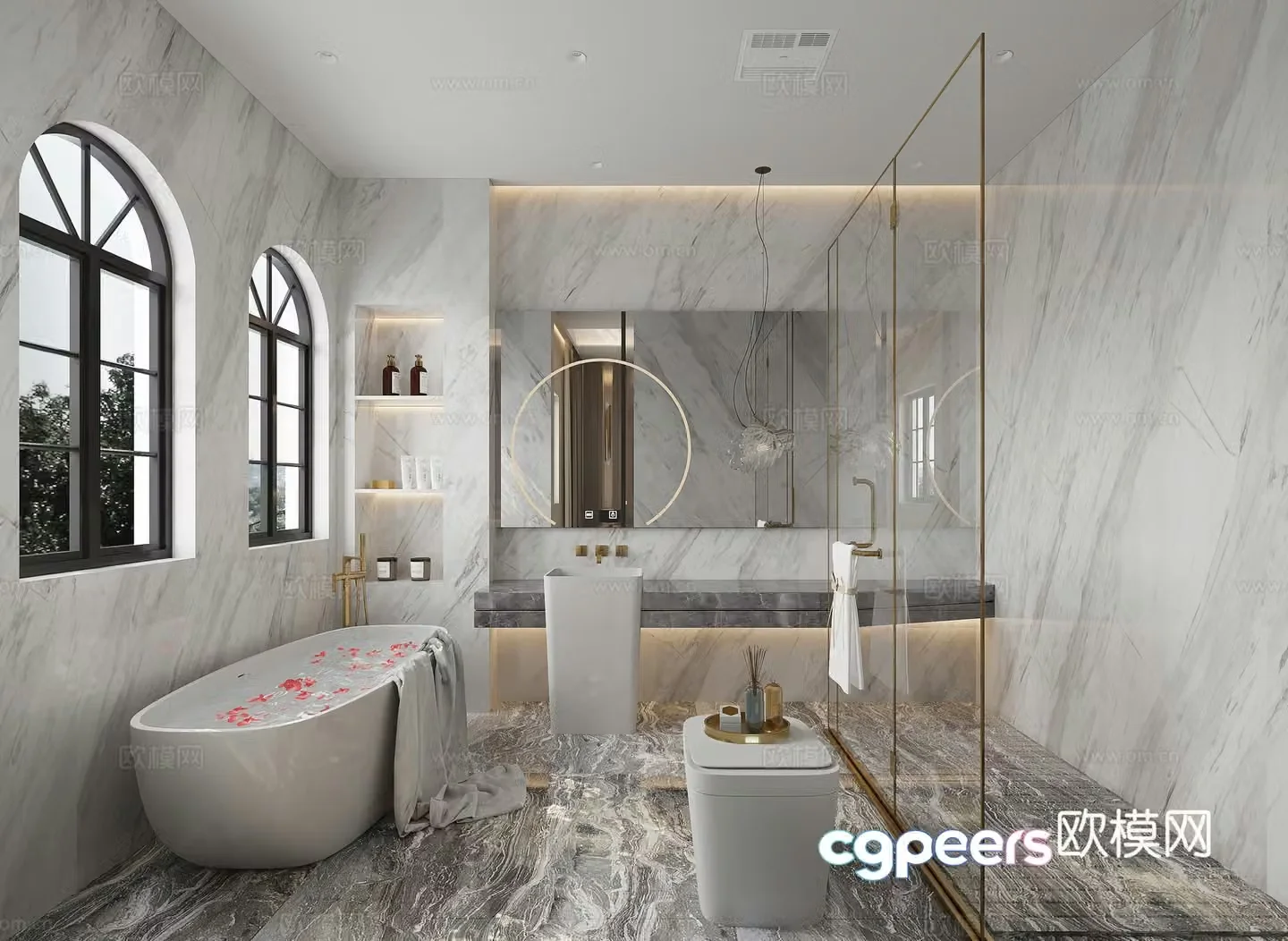 Modern bathroom 3d model
