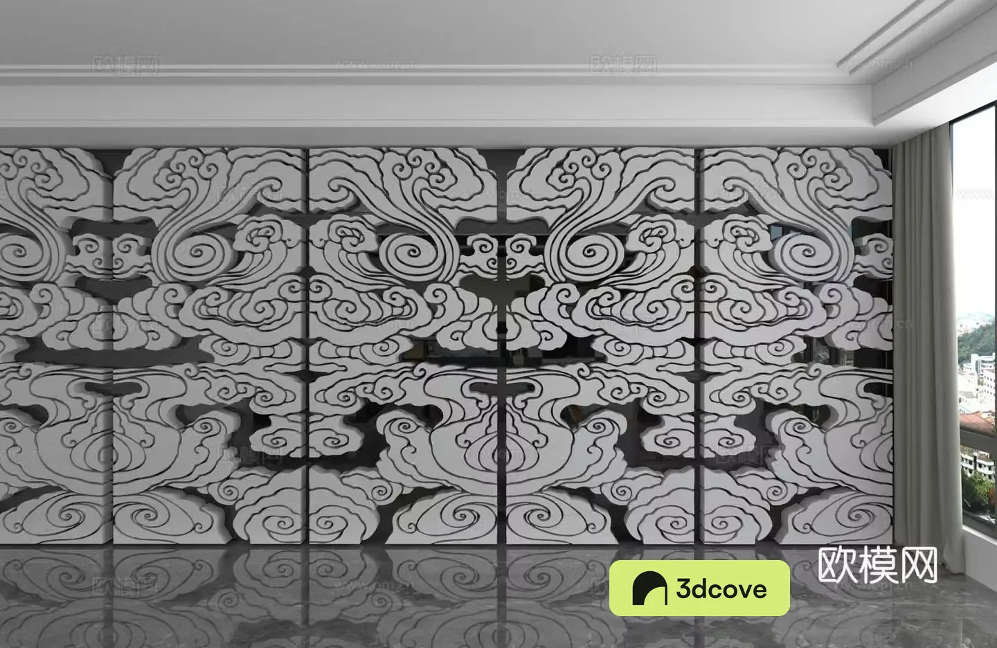 Modern background wall