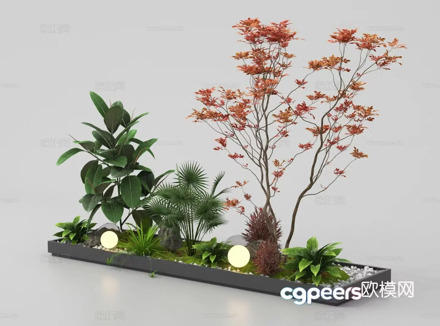 Plant Landscape Garden Landscape Landscape Sketch 3D Model