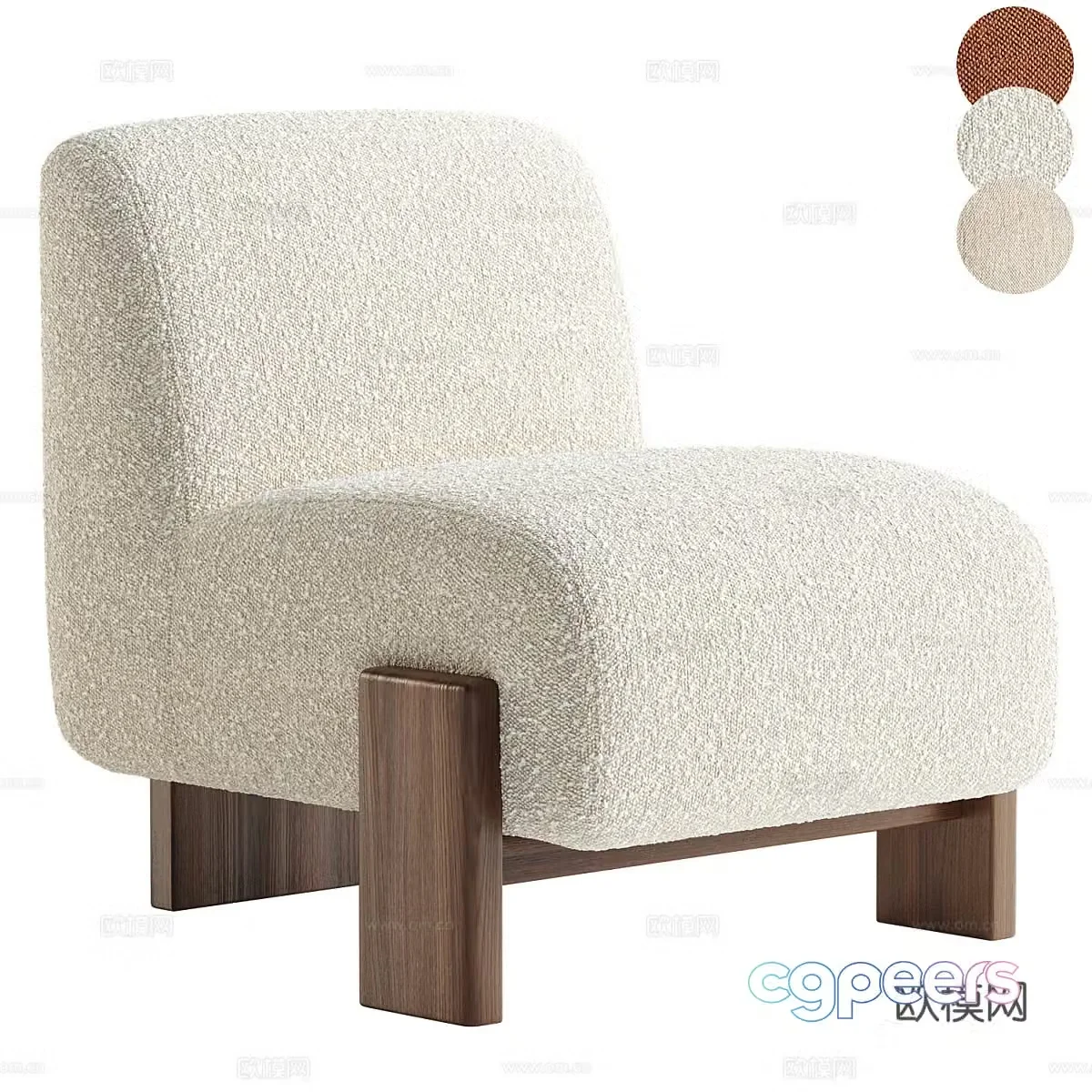 Sofa coffee table combination 3D model