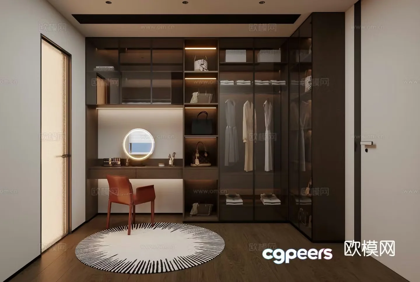 Italian cloakroom 3D model