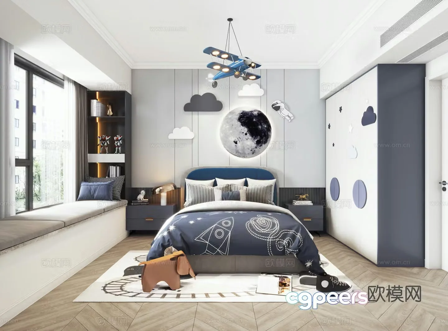 Boy Children’s Room 3D Model