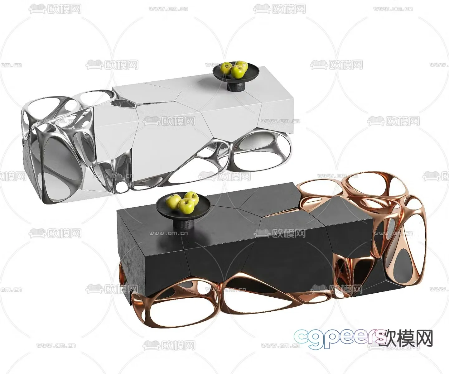 Art coffee table 3d model