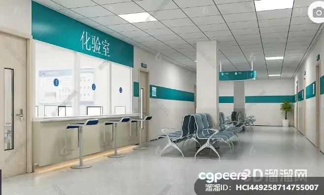 Waiting Room 3D Model – 6221 – VRAY Render