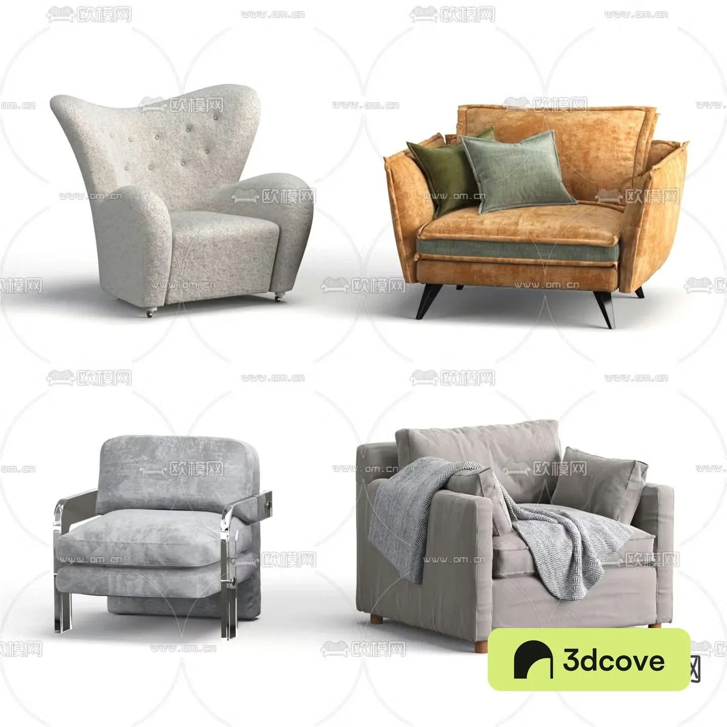 Modern single sofa