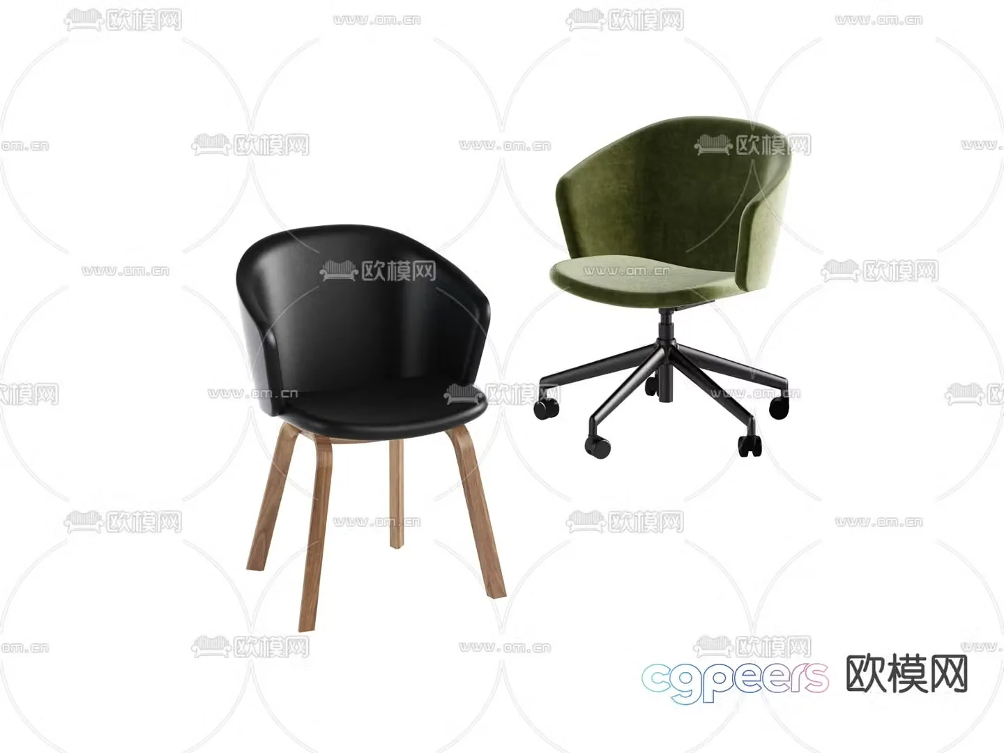 Office chair staff chair conference chair 3d model