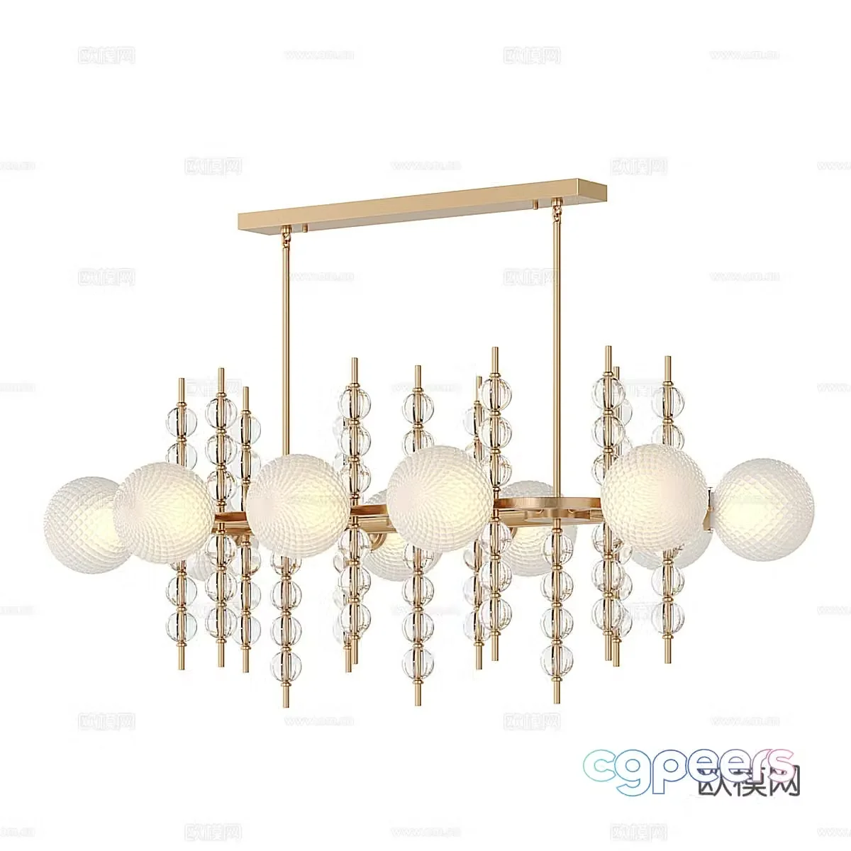 Modern simple light luxury chandeliers chandeliers Simple light luxury chandeliers Living room chandeliers Restaurant chandeliers Lamp 3D model