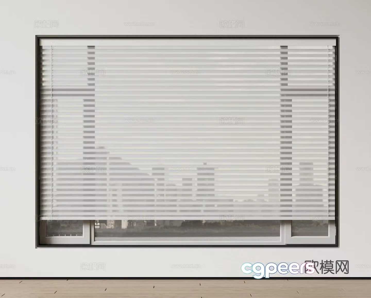 Modern Venetian blinds Roman curtains Dream curtains Curtains Honeycomb Curtains Shangri-La curtains 3D model