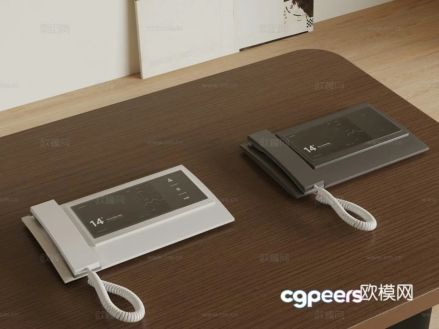 Telephone Modern Video Phone 3D Model