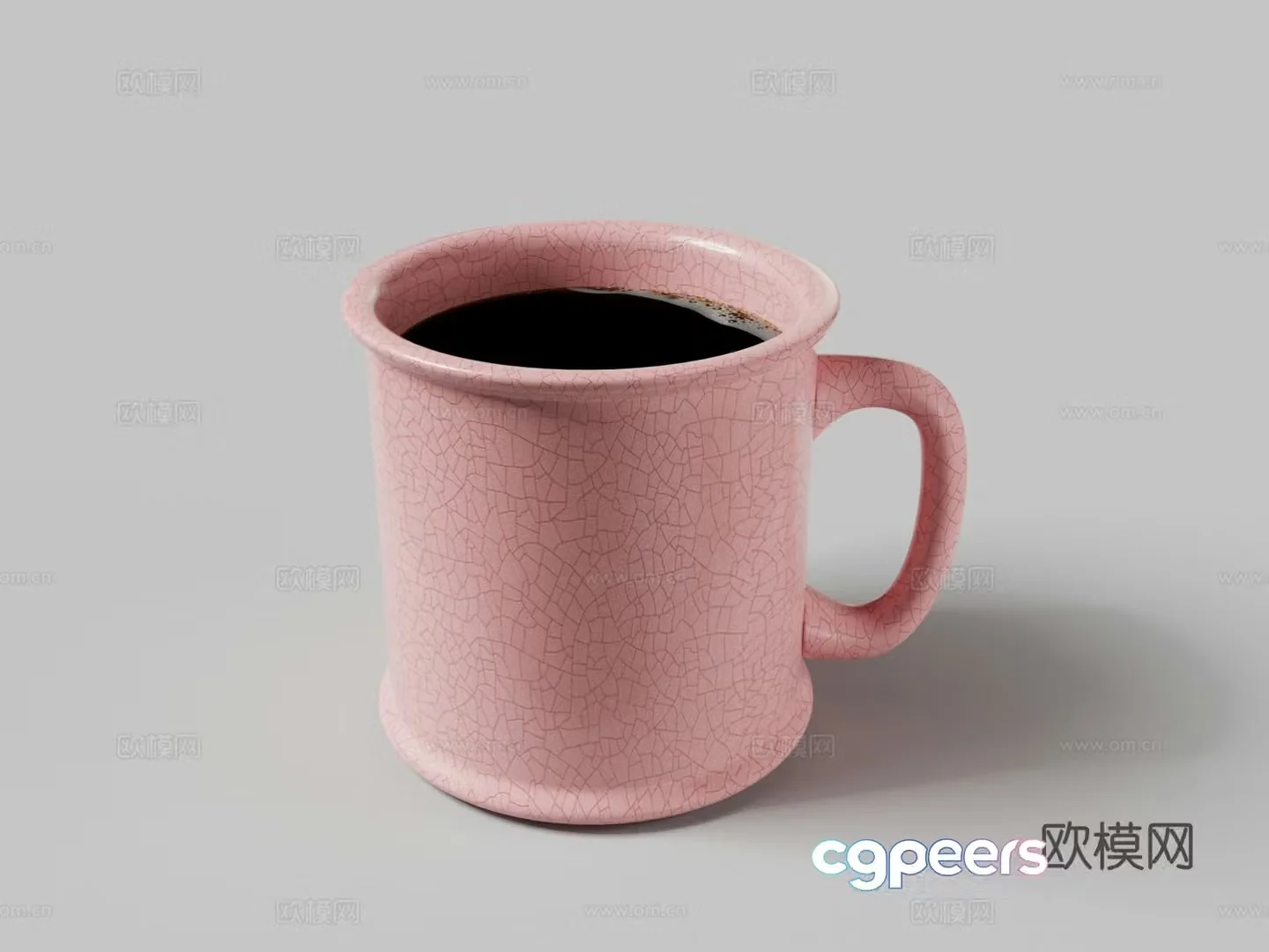 Coffee cup ceramic cup tableware 3d model