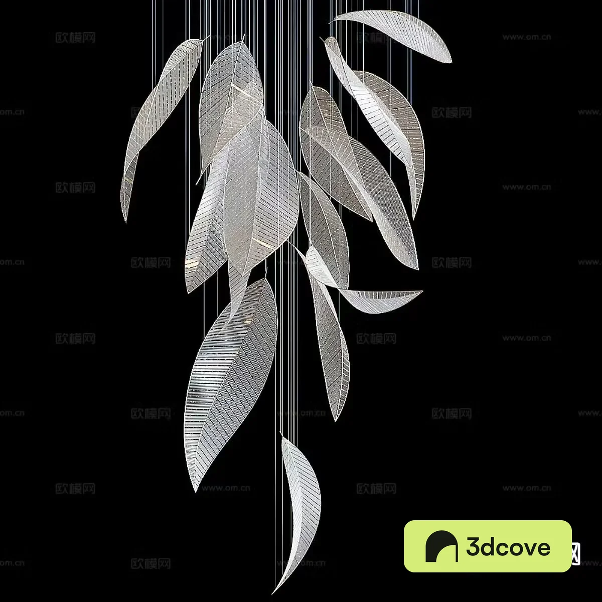 Modern leaf chandelier decorative lamp