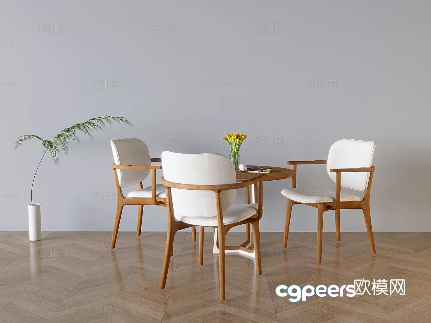 Leisure tables and chairs Negotiation tables and chairs 3d model
