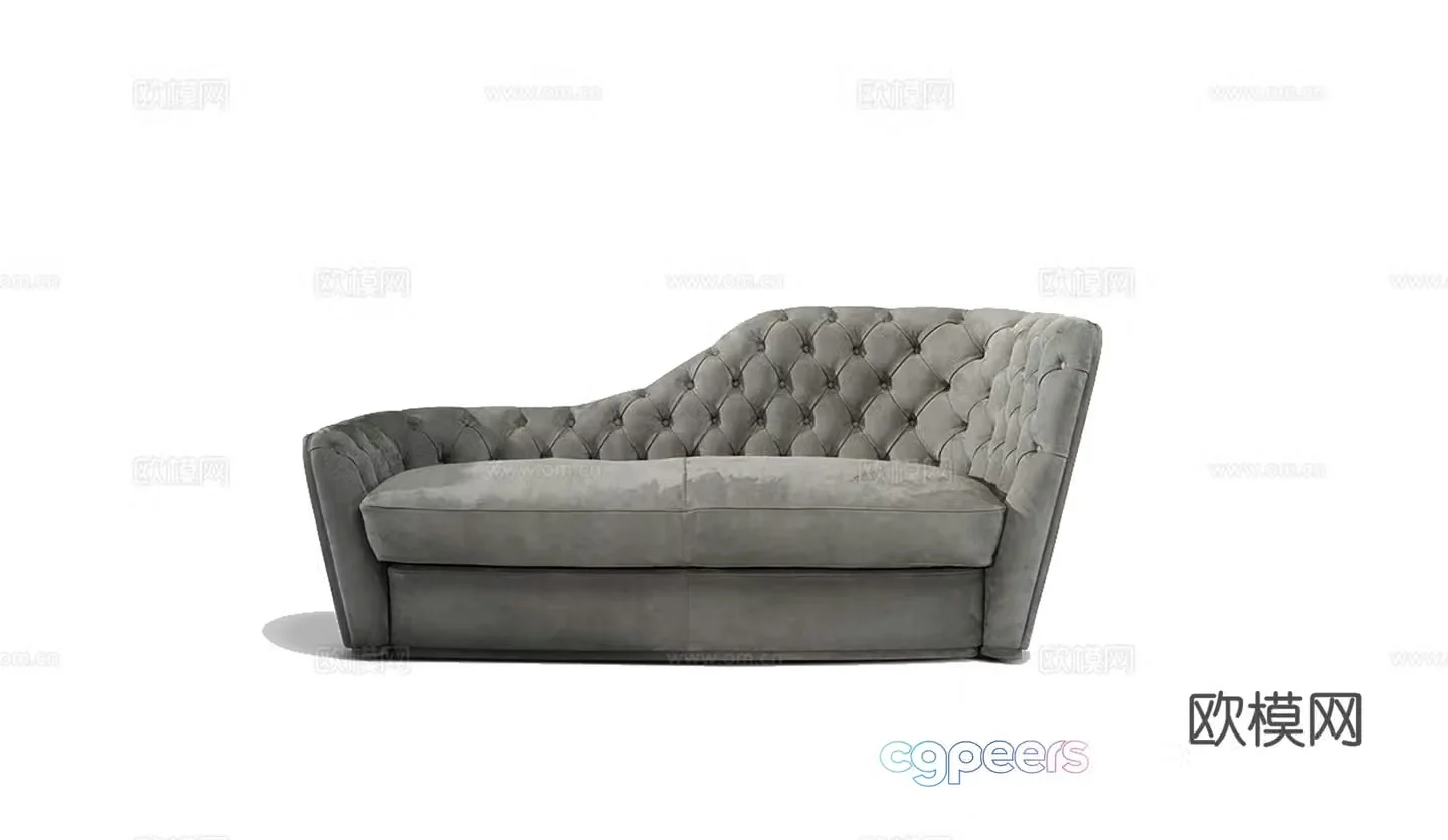 Ulivi sofa chaise longue 3d model