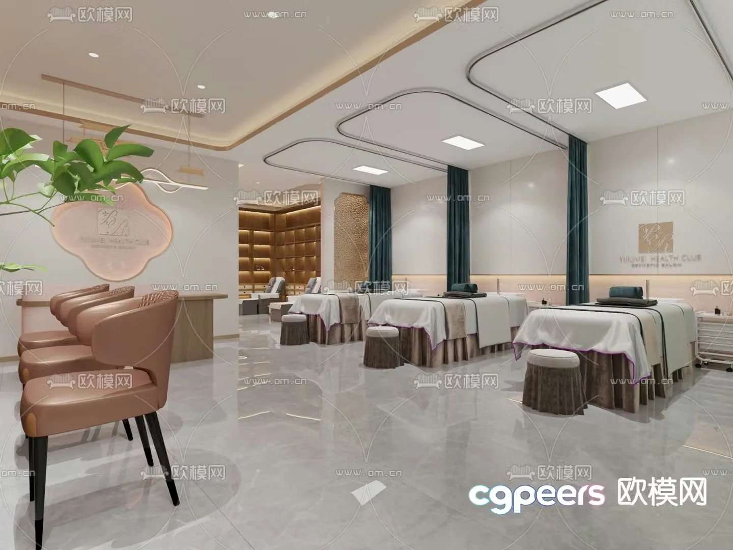 Modern Health Club 3D Model – 4931 – VRAY Render