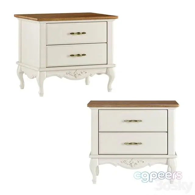 3ds Max Free – Bedside table Meroni Nightstand Bedside table