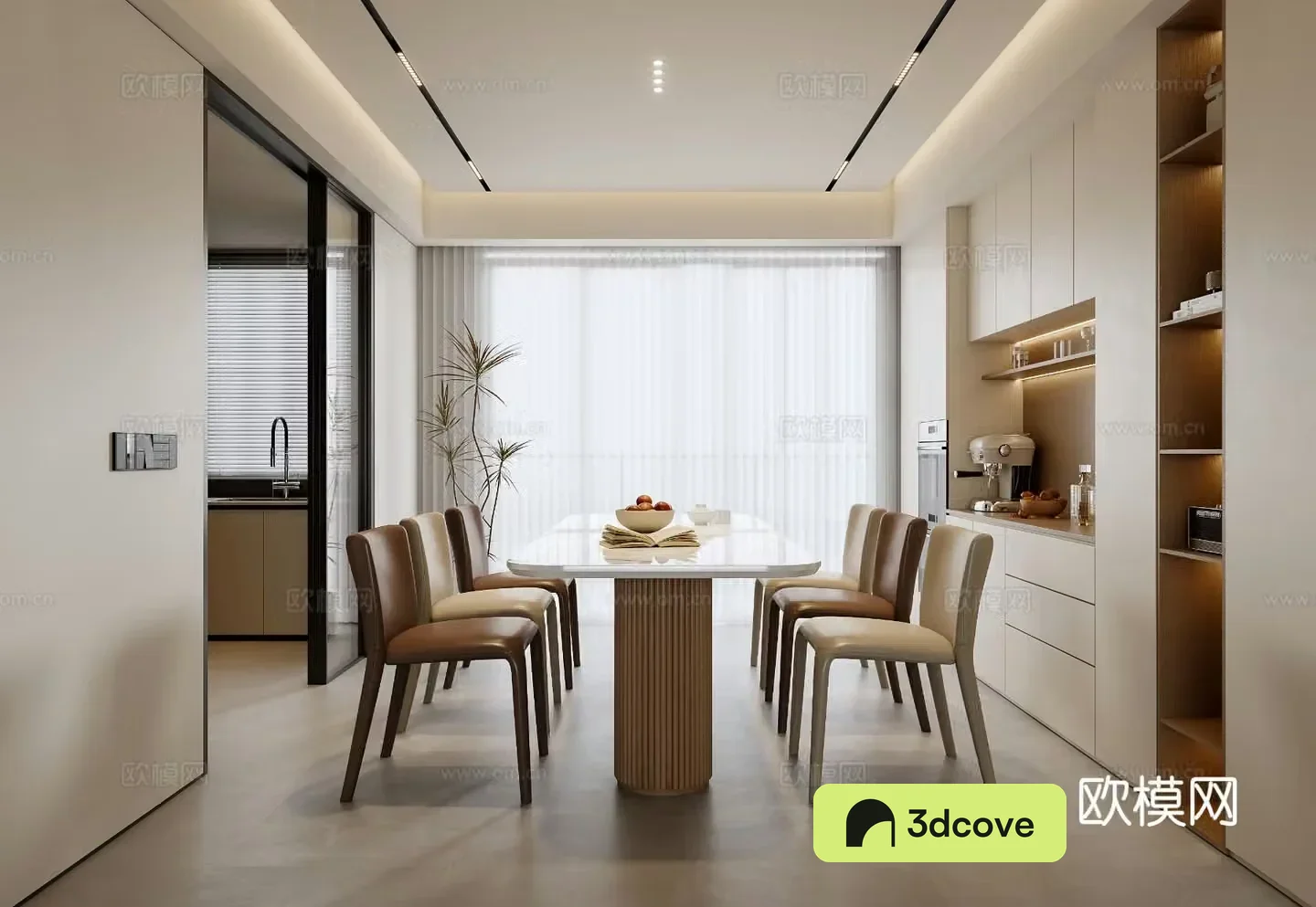 Cream style restaurant