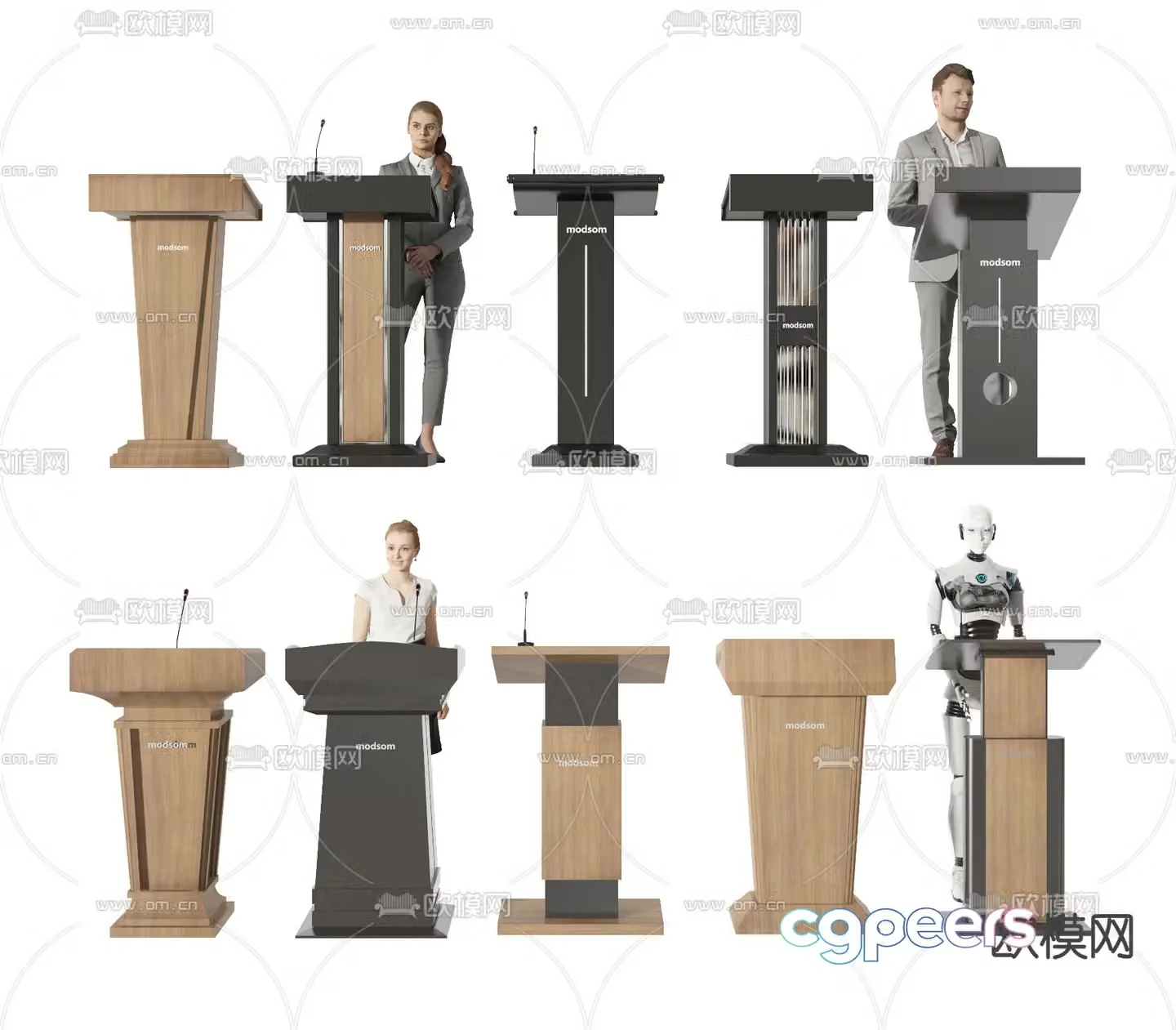 podium hosting podium award podium podium 3d model