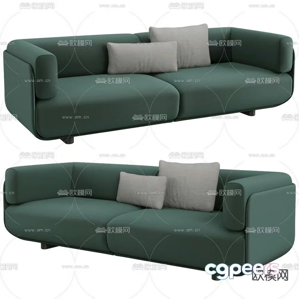 Double sofa 3d model
